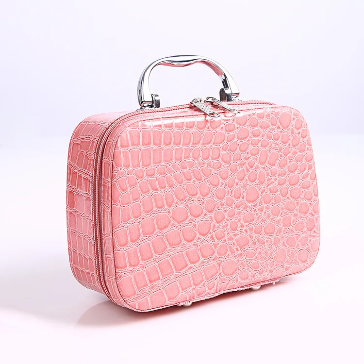 

Amazon Hot Sale Ladies Hand Storage Makeup Bag With Mirror Girls Popular Fashion Korean Zipper Custom Portable Cosmetic Bag