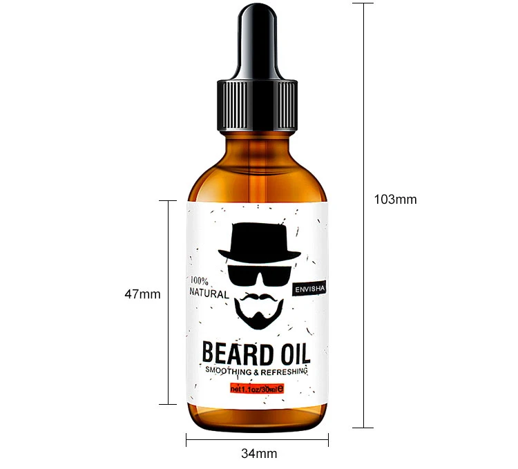 

custom private label mens unscented beard oil and beard balm care for men