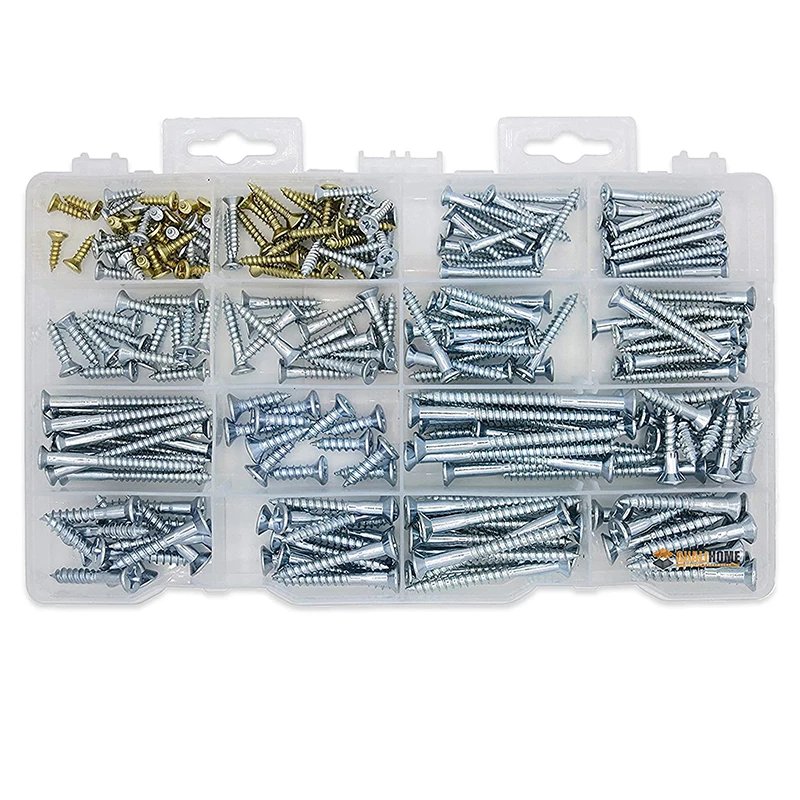 
240PCS M10 Wood Screw Assortment Kit Bugle Phillips Wood Screw 
