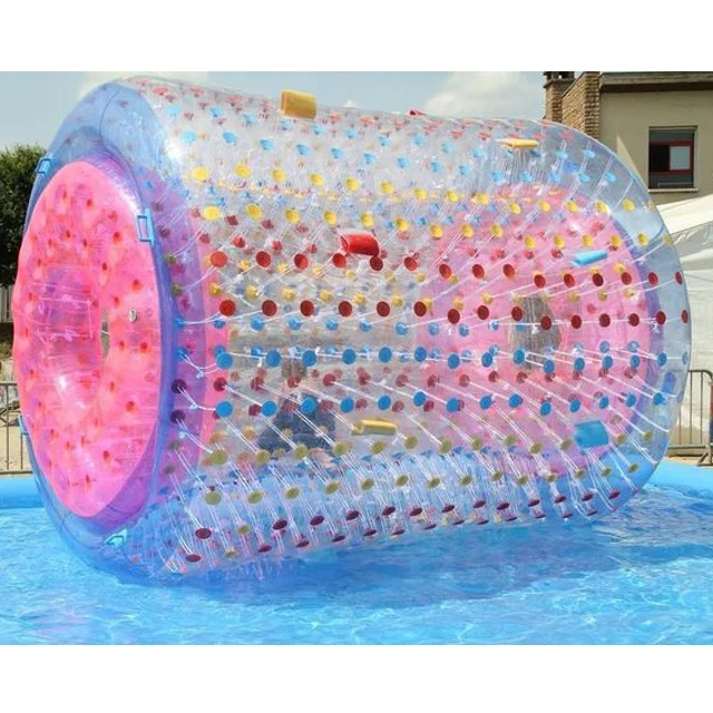 

Cheap price Inflatable water walking roller fun roller water roller for adults and kids, Transparent, blue, red, yellow, green,etc.can be customized