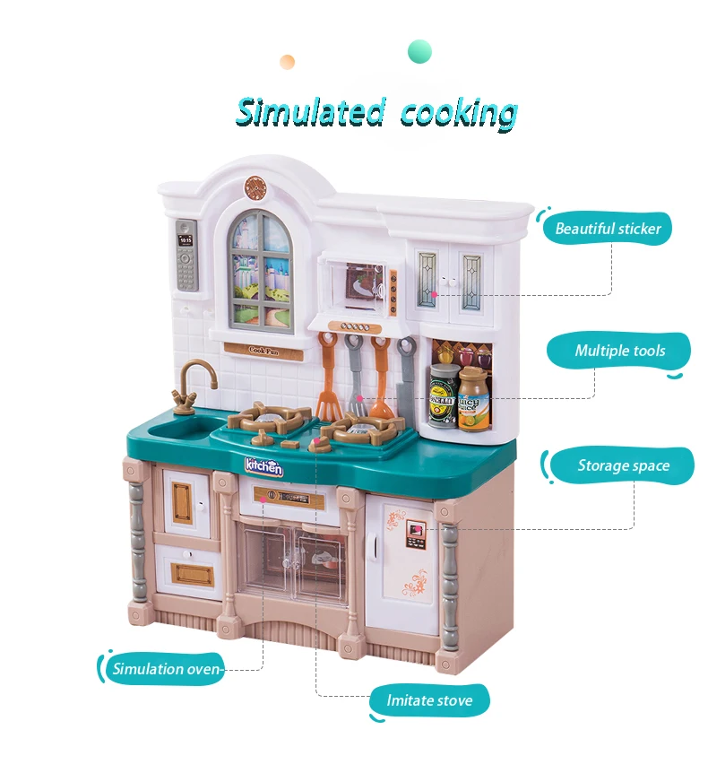 plastic childrens kitchen set