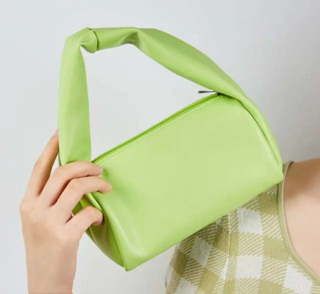 

RTS Stock New Design Mini Handbag Plain Cosmetic bag Cute Makeup Bag For Women, 3colors
