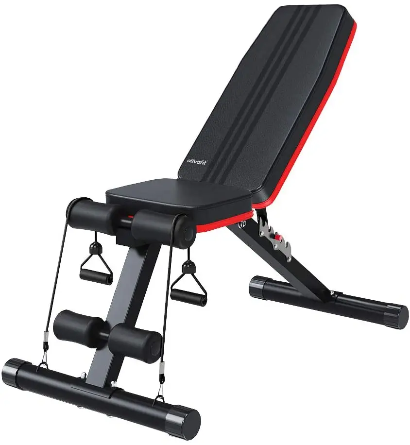 

Eterm Gym Outdoor Equipment Adjustable Weight Lifting Dumbbell Bench Set, Black