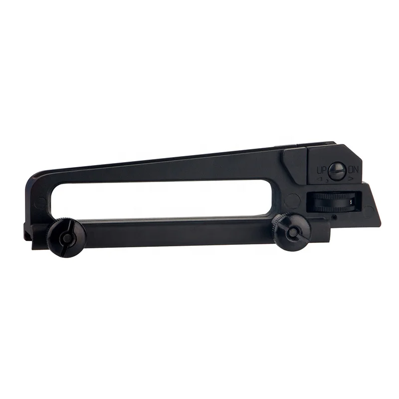

Hunting equipment Carry Handle Rear Sight M4 AR15 for Picatinny/Weaver-style Rails, Bk