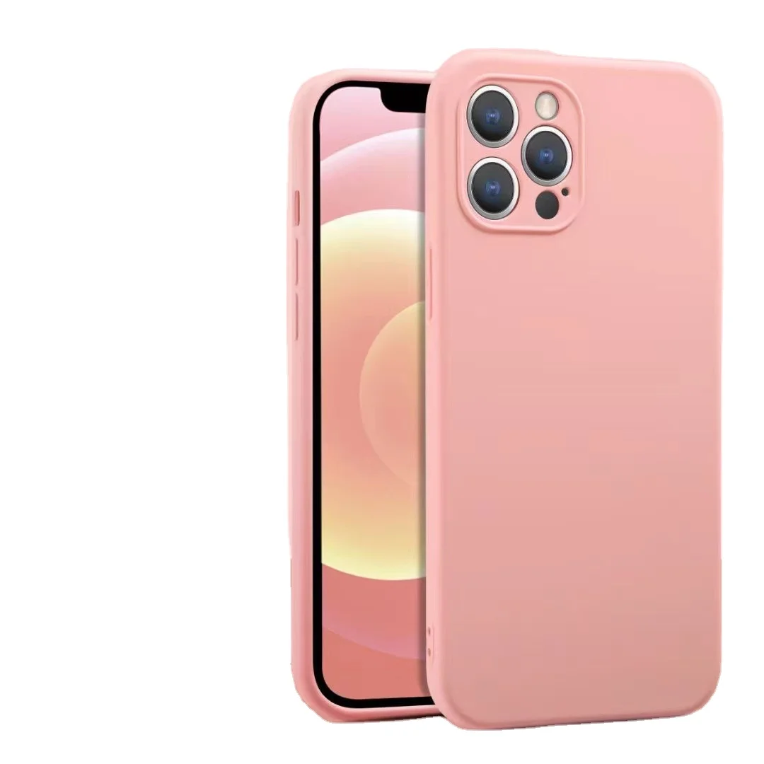 

Original Liquid Silicone Phone Case Camera Protector Design Phone Back Cover With Anti-drop For iPhone 12 11 Pro Max Xr Xs 6 7 S, Multiple colors