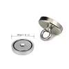 D60MM Heavy Duty Fishing Magnet Recovery with Ring Metal Detector Treasure Hunting Strong Magnets Fishing Tool