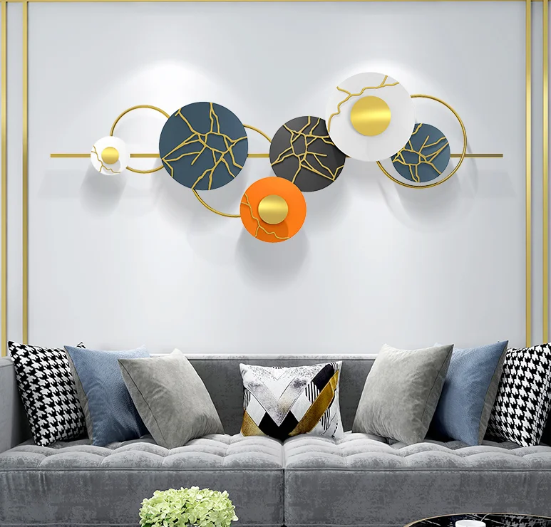150*57cm Romantic Light Luxury Decors Wall Art Iron Decorations Creative Wall Hanging Metal Decor for Home
