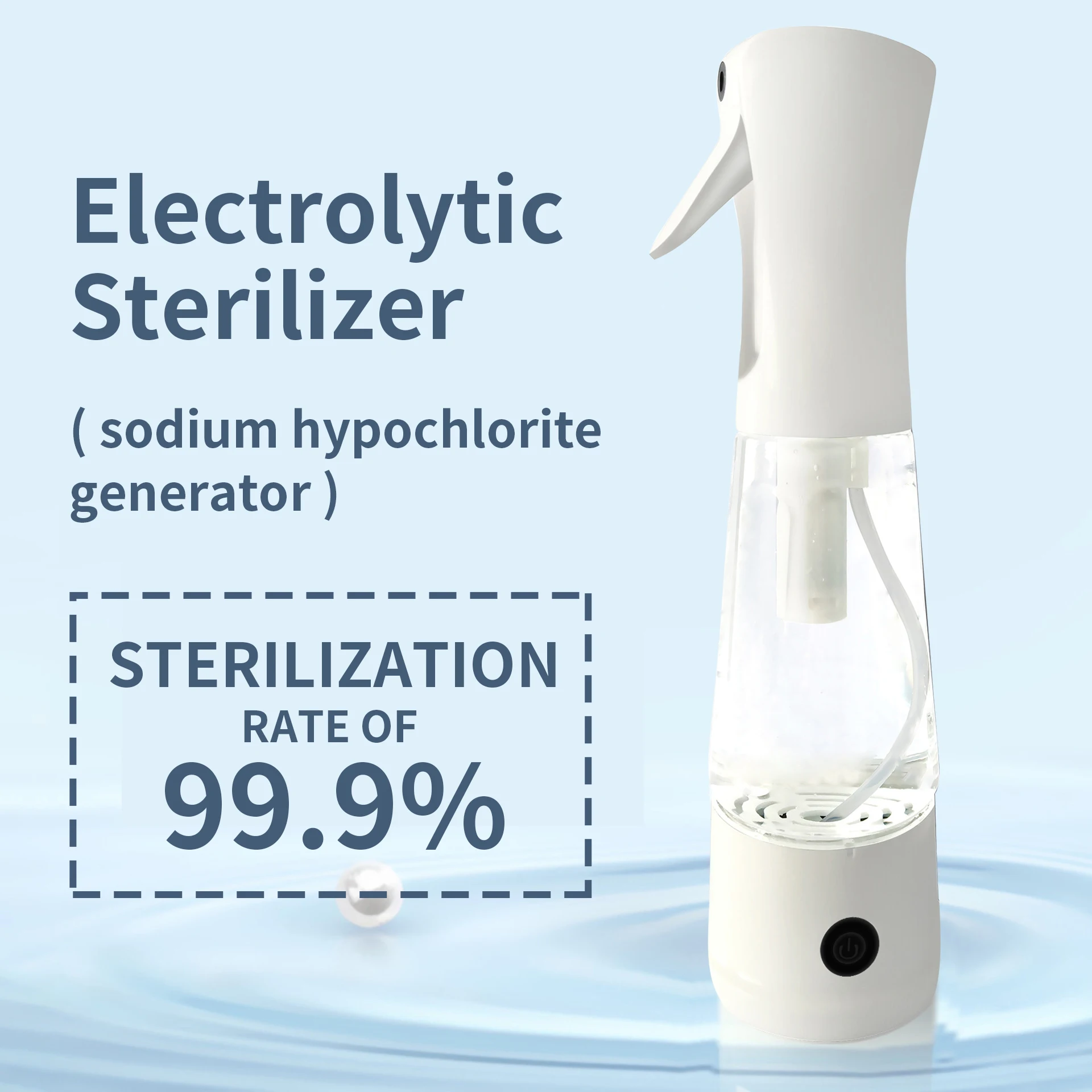 
New Naclo Electrolysis Sodium Hypochlorite Water Equipment Usb 84 Disinfection Liquid Generator 