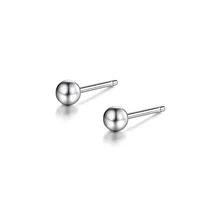

Latest Design Jewelry 925 sterling silver small ball cute minimalist earrings