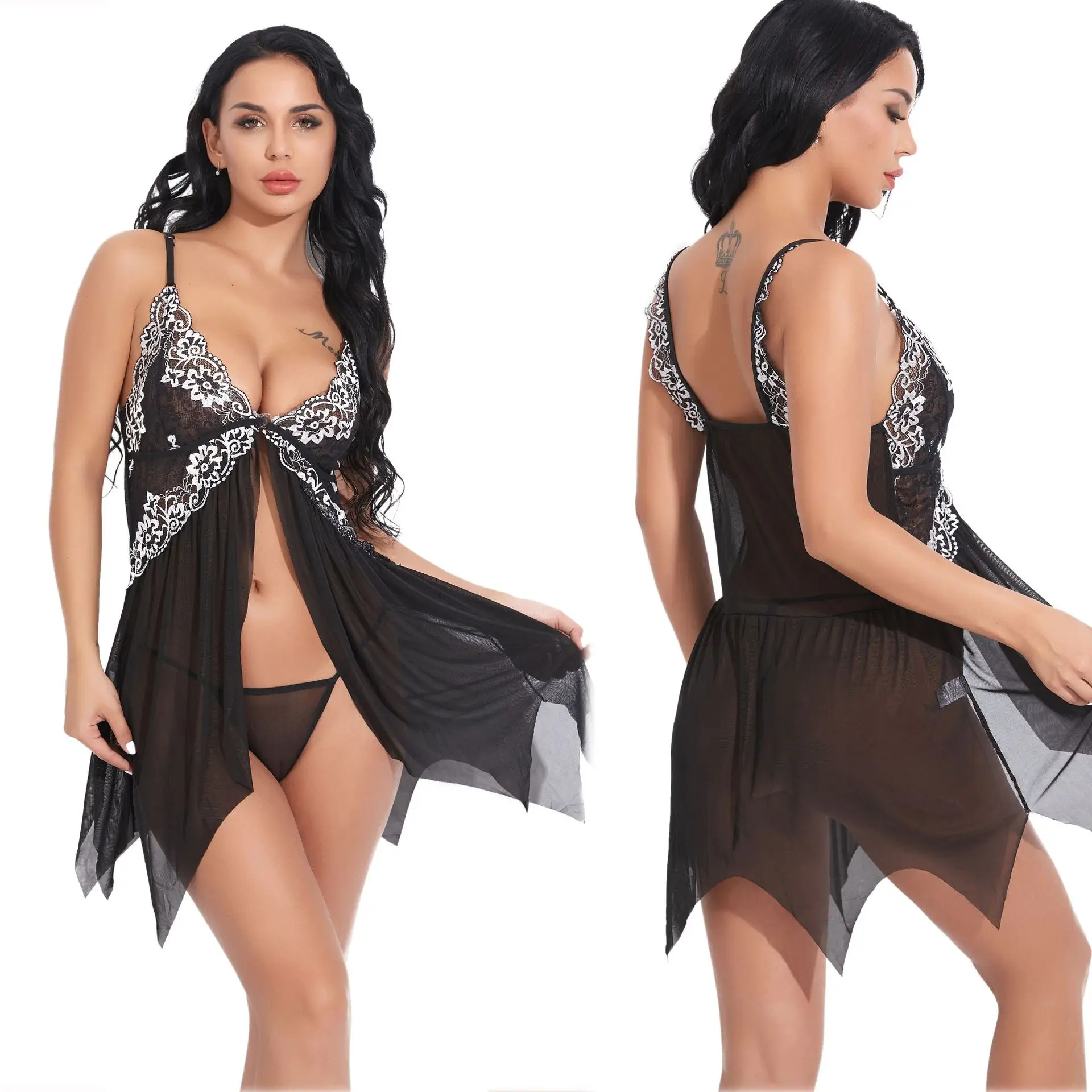 

NY-0668 New Amazon Hot Sales Erotic Lingerie Summer Lingerie Sexy Babydoll