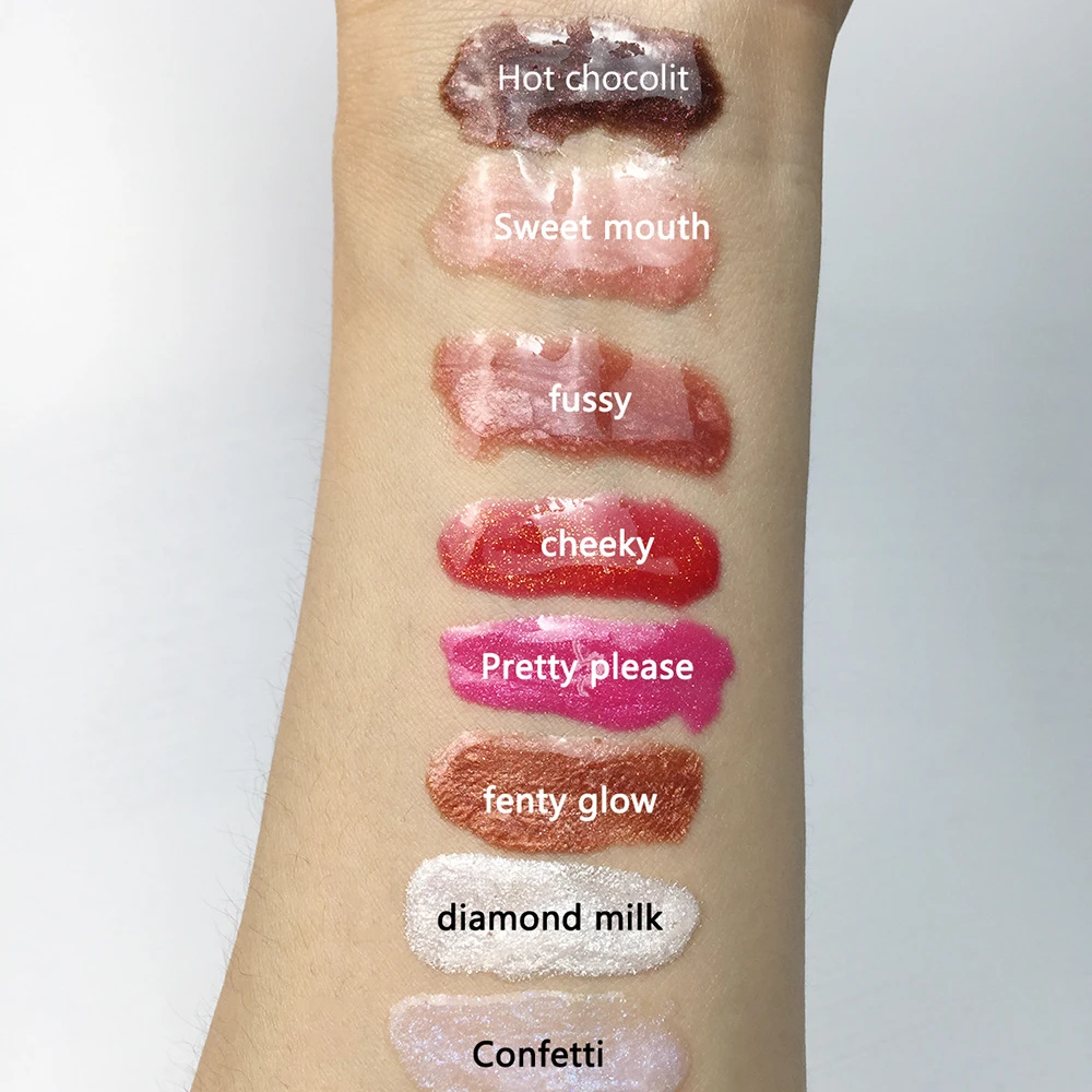 

Whoeslae Shinny Glitter Clear Lip Gloss Private Label Lip Gloss Tube Vendor