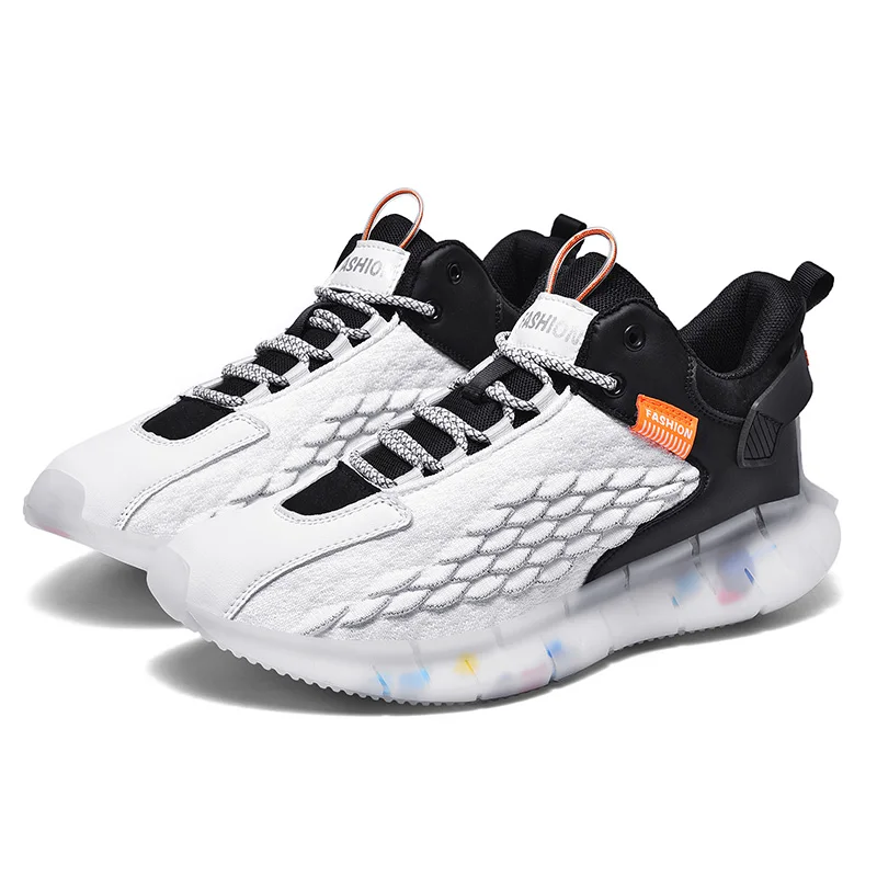 

2021 New Hot Selling Air Cushion Red High Cut High Quality Fashion Casual Shoes Men Sneakers Men's Sports Running Shoes