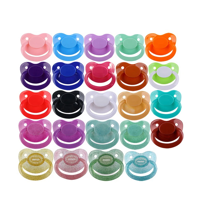 

2021 ABDL Wholesale ABDL Pacifier BPA Free 37 Colors of Silicone Soother Adult Pacifier Dummy