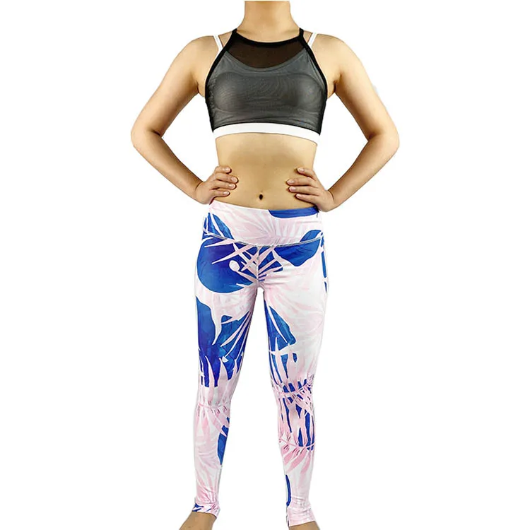 

Spring Flower Sublimation Print Fitness Women Tights Leggings Yoga Pants, Customer's request