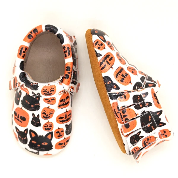 
Wholesale hot sell halloween moccasin mary jane Shoes newborn baby shoes  (62267645183)