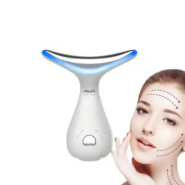 

TikTok Christmas Gift V Shape Tighten Face Roller Massage Machine Ems Microcurrent Mini Lifting Electric Facial Neck Massager