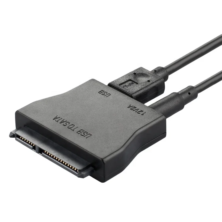 

USB 3.0 to SATA Adapter Converter with 12V Power for 2.5 3.5 inch HDD SSD, Black