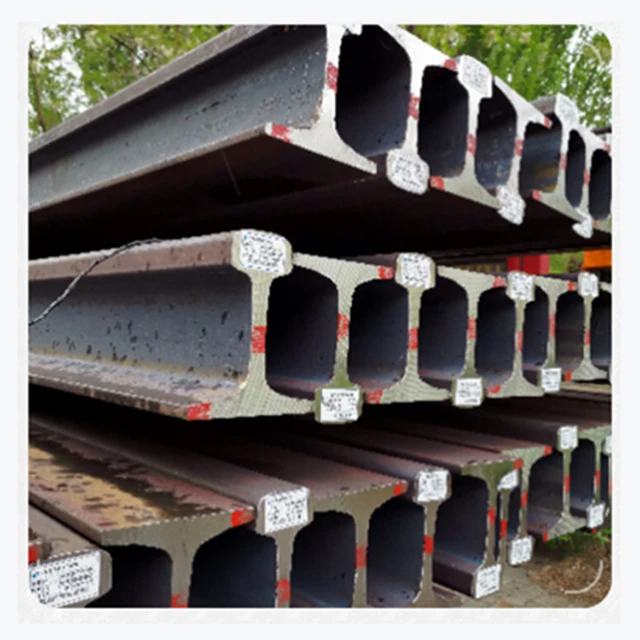 
China manufacturer U71Mn/U75V/U20Mn/U76CrRe 4kg 8kg 12kg 15kg 18kg 22kg 24kg 30kg light steel rail for railway 