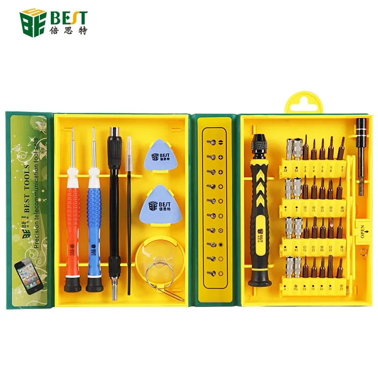 

BEST-8922 38 in 1 High Precision Screwdriver Bit Repair Tool for iPhone Smartphone Screwdriver Set Iphone Screw Driver Set