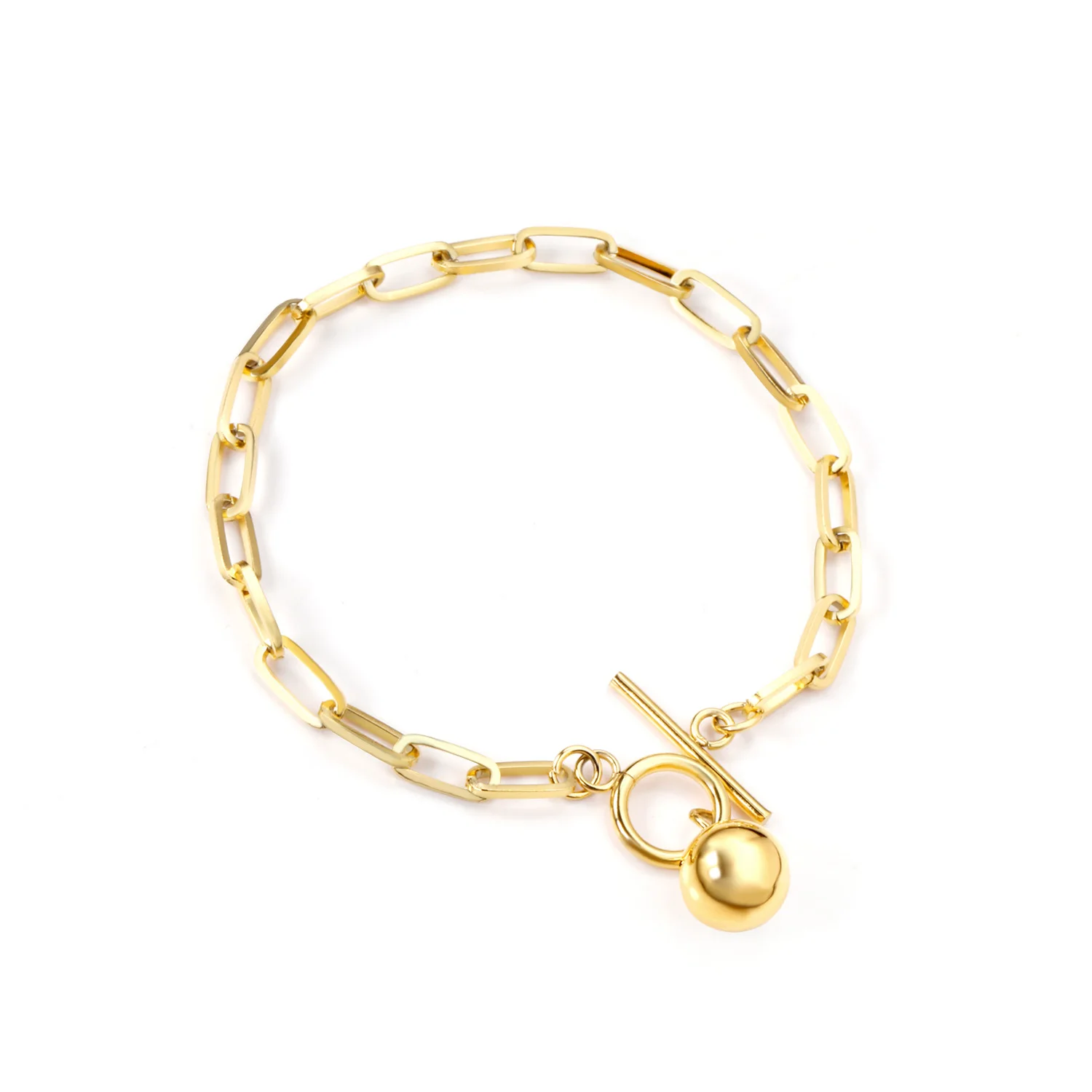 

Instagram Style Women Jewelry Gold Plated Chain Bracelet Charm Adjustable Bracelets & Bangles For Party
