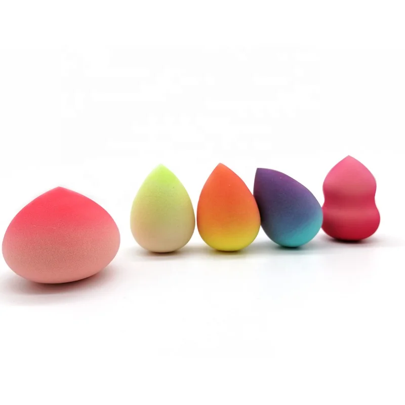 

Gradually Color Change Makeup waterdrop sponge Eco Friendly Beauty foundation applicator pink makeup Sponge Free Sample, Multiple colors