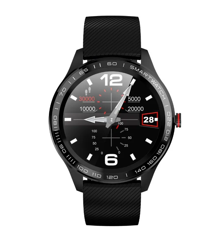 
2019 Amazon HOT Round Touch Screen sport Waterproof smartwatch L9 Smart Watch With Pedometer Heart Rate Monitor 