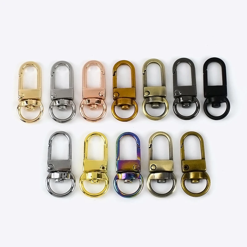 

Deepeel F3-29 9mm Bag Strap Adjust Buckle Dog Collar Lobster Clasps Keychain Handbag Hardware Accessories Swivel Snap Hook