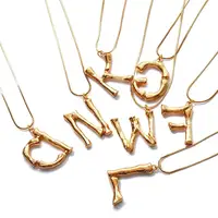 

VRIUA Gold Long Chain Initial Letters Pendant Necklace Women Great Fashion Necklace Jewelry Best Friend Gift Pendants