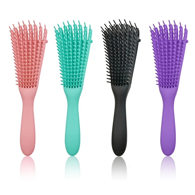 

Professional Design Custom Logo Detangling Hair Brush Crave Glide Thru With Detangling Hair Combs, Green, black, pink,customized color accepted