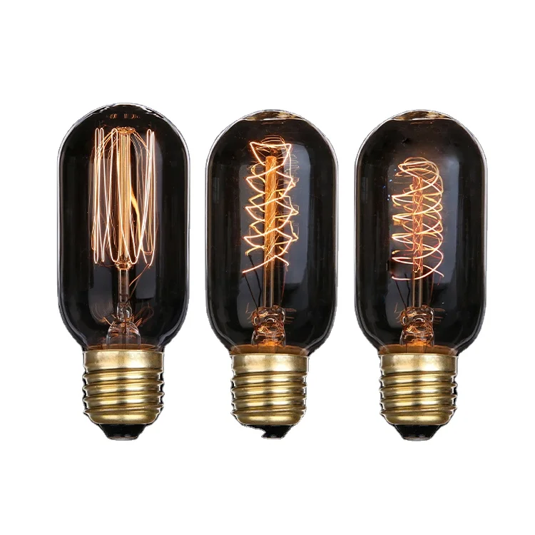 Decorative E26 E27 40w T45 gold antique filament vintage edison light bulb