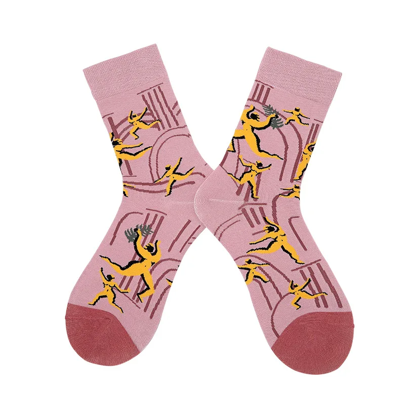 

Manufacture Hot Sale Colorful Novelty Pattern Sock for Women Bulk Wholesale Cotton Socks Casual Custom Logo Design Women Socks