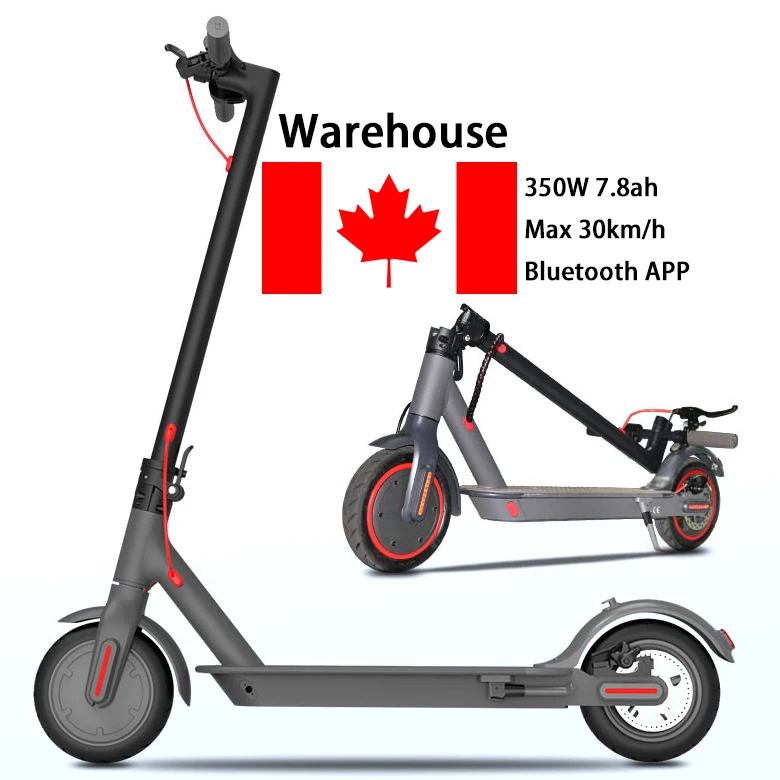 

Canada Free Shipping 350W motor 30kmh M365 scooter electric moped adults 2 wheel Electric Scooters