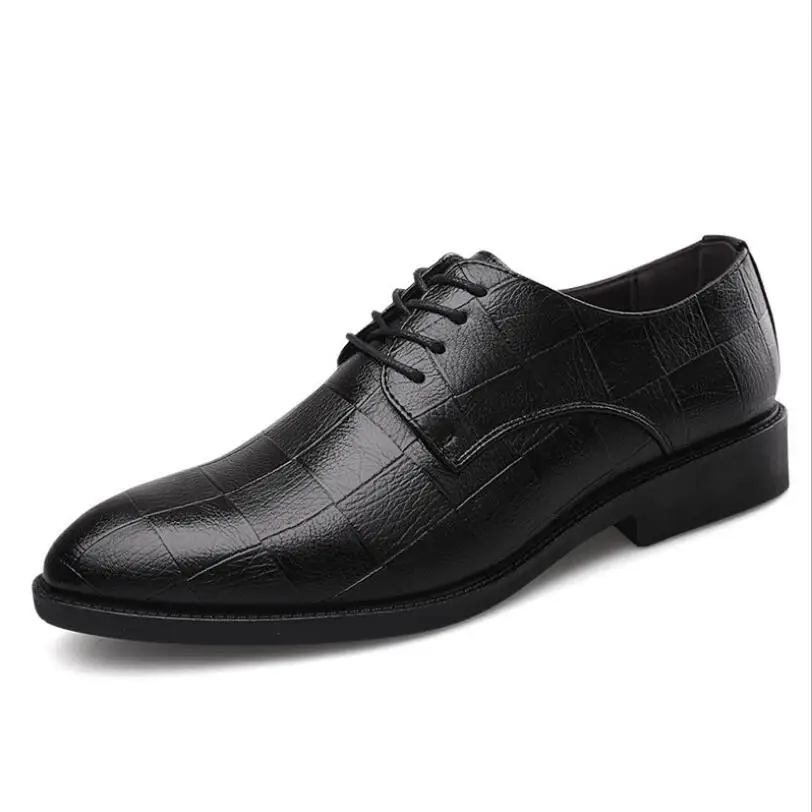 

2021 New Fashion Wholesale Custom Design Leather Men Dress Shoes Formal Footwear Lace Summer, 2 colors