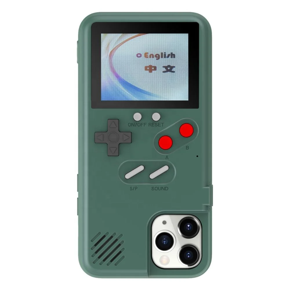 Chargeable Color screen 36 classic games  phone case  game boy retro gameboy case for iphone 11 case