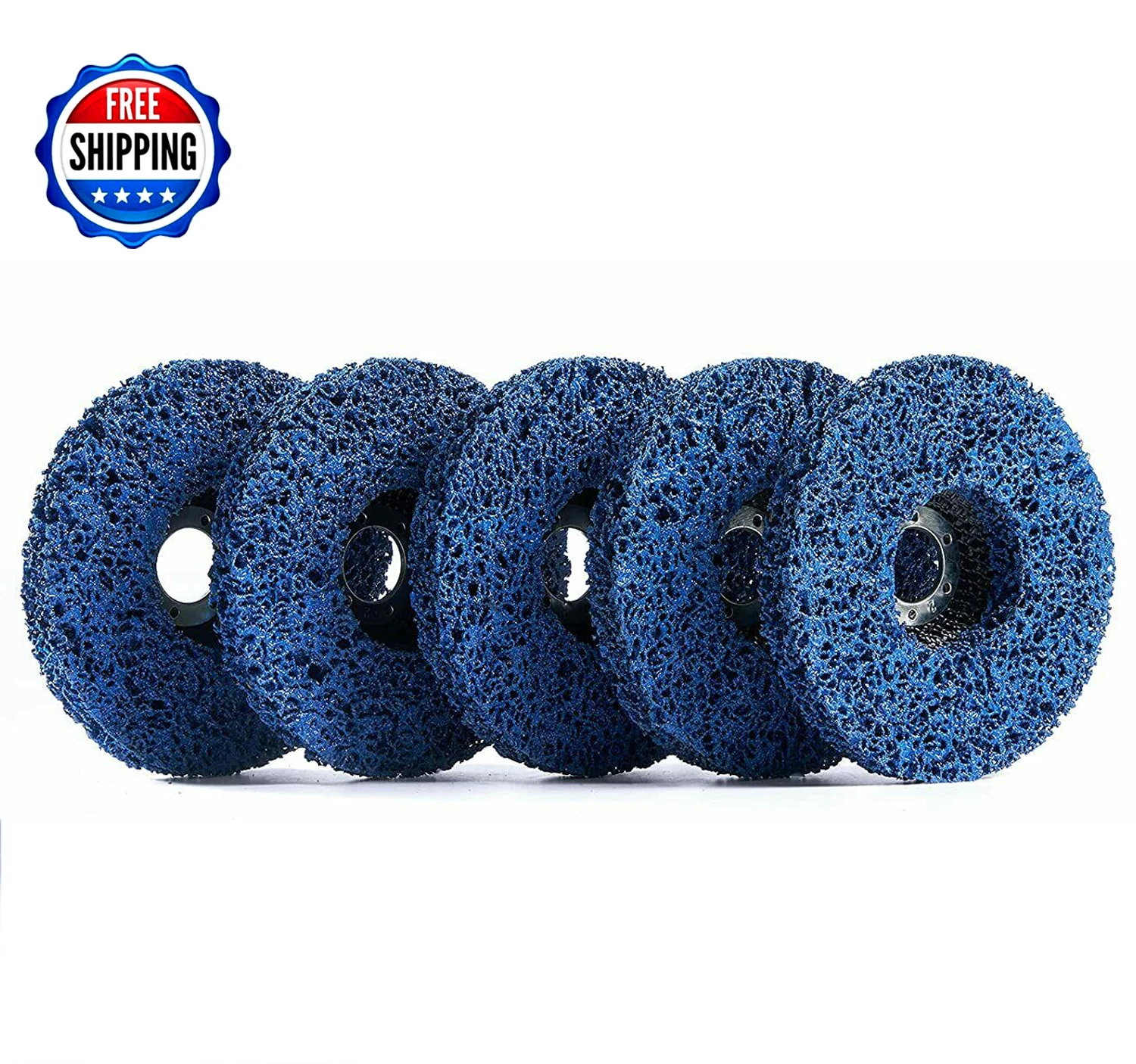 

USA Warehouse Shipping within 24h 5PCS 5" x 7/8" Blue Strip Clean Disc Paint Stripping Wheels abrasive tools