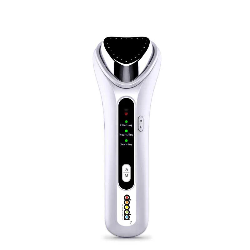

Facial Massager Device Usb Recharge Electric Heating Face Micro-current Massager, White