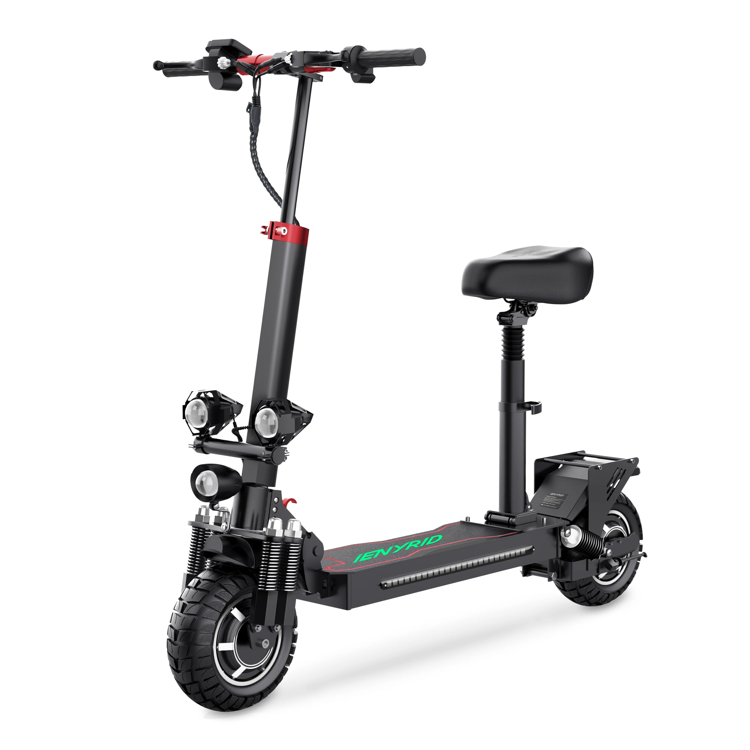 

2000watt adult 49km h 10 inch big wheel e-scooters foldable iE ES10 powerful adult 2000w dual motor electric folding scooter