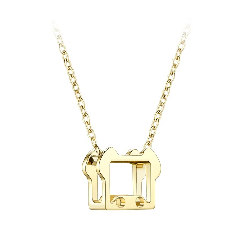 

Patent High Quality 18K Gold Plated Stainless Steel Jewelry Zodiac Animal Personality Pendants Accessories Necklace PFY183004-G