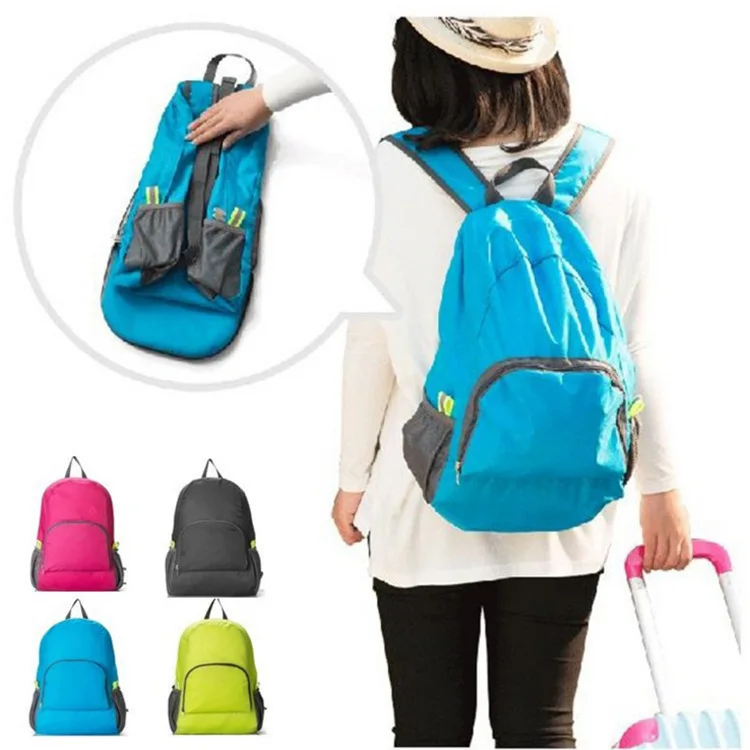 

SP371 Wholesale Outdoor Travel Backpack Foldable Mountain Storage Bag, Multi colors