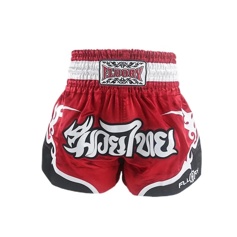 

Super Quality Muay Thai Fight Shorts Custom Pakistan Blank Kickboxing 1Piece Emobroidery Shorts Wholesale 2021, Black/white/blue/customized