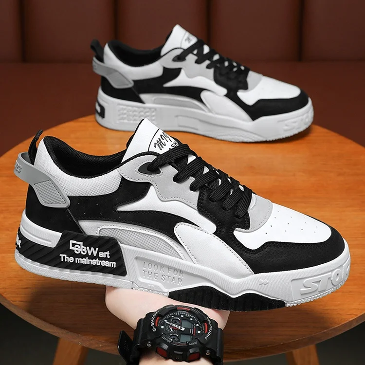 Y Men's Thick Sole Platform Sneakers Breathable Casual Wear-resistant Waking Style Shoes for Men