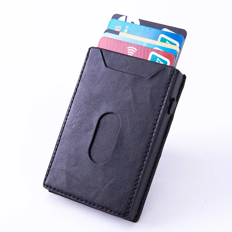 

2021 best seller minimalist wallet pop up for women and men wallet anti thief card holder
