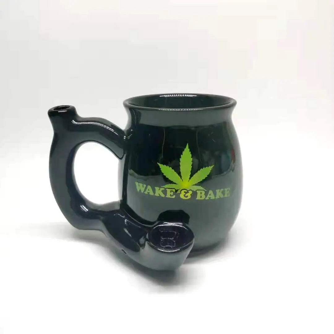 

Creative Custom Mugs Tobacco Pipe Mug Smoking Weed Pipe Mug, Customized colors acceptable