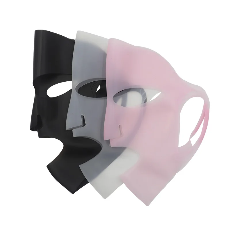 

3 Colors Wholesale Breathable Reusable Silicon Facial Mask Skin Care Face Mask with Ear Loop Silicone Skin Mask