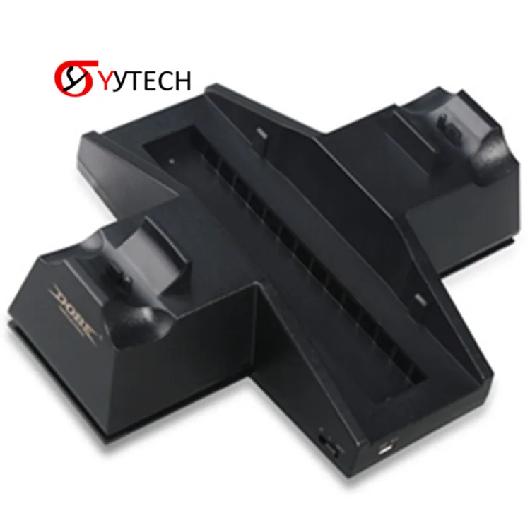 

SYYTECH TP4-805 Game Controllers Vertical Stand Cooling Fan Dual Charging Station For PS4 Game Accessories