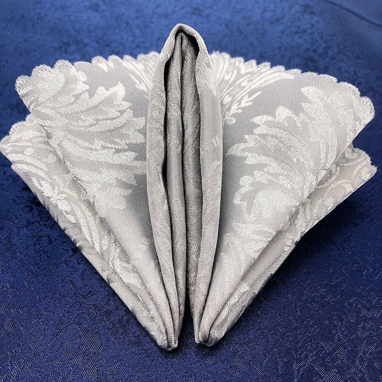 Premium Polyester Square Damask Cloth Table Napkins for Wedding Party