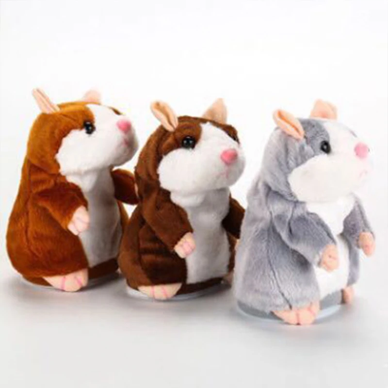 

Electronic Mouse toys Children Gift Plush Interactive Toys Talking Nod Hamster Repeats What You Say