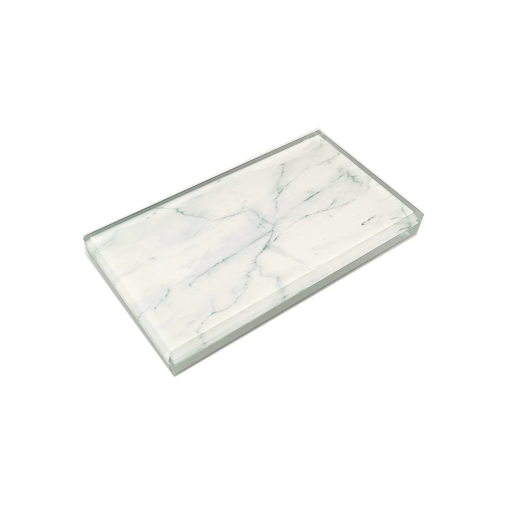 

Rectangle marble crystal glass pad eyelash glue holder eyelash glue tray Eyelash Extension tool lash Pallet Glue Tiles