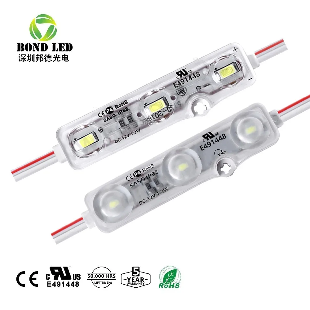 

Epistar Smd5630 Chips DC12V 1.2W IP68 Linear Led Module For Display, Available