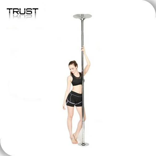 

portable 45mm Stainless Steel spin stripper dance pole, Black, silver, golden